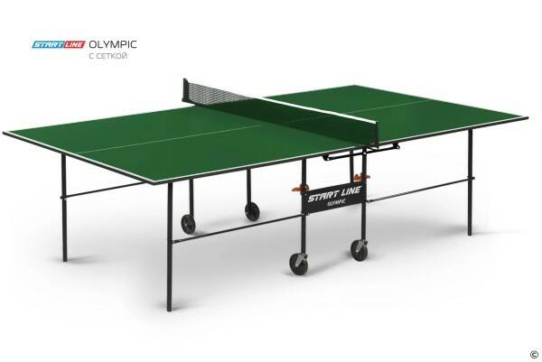 Теннисный стол Olympic с сеткой Зелёный