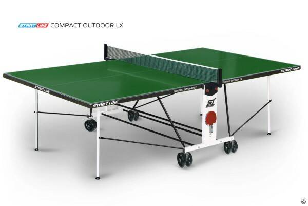 Всепогодный теннисный стол Compact Outdoor-2 LX Зелёный