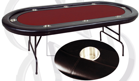 Игровой стол - покер "MARTINIQUE" (красный)
